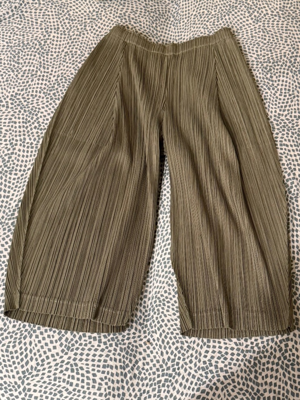 Pleats Please Issey Miyake Moss Green Pants